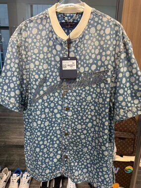 LV yayoi kusama logo tshirt